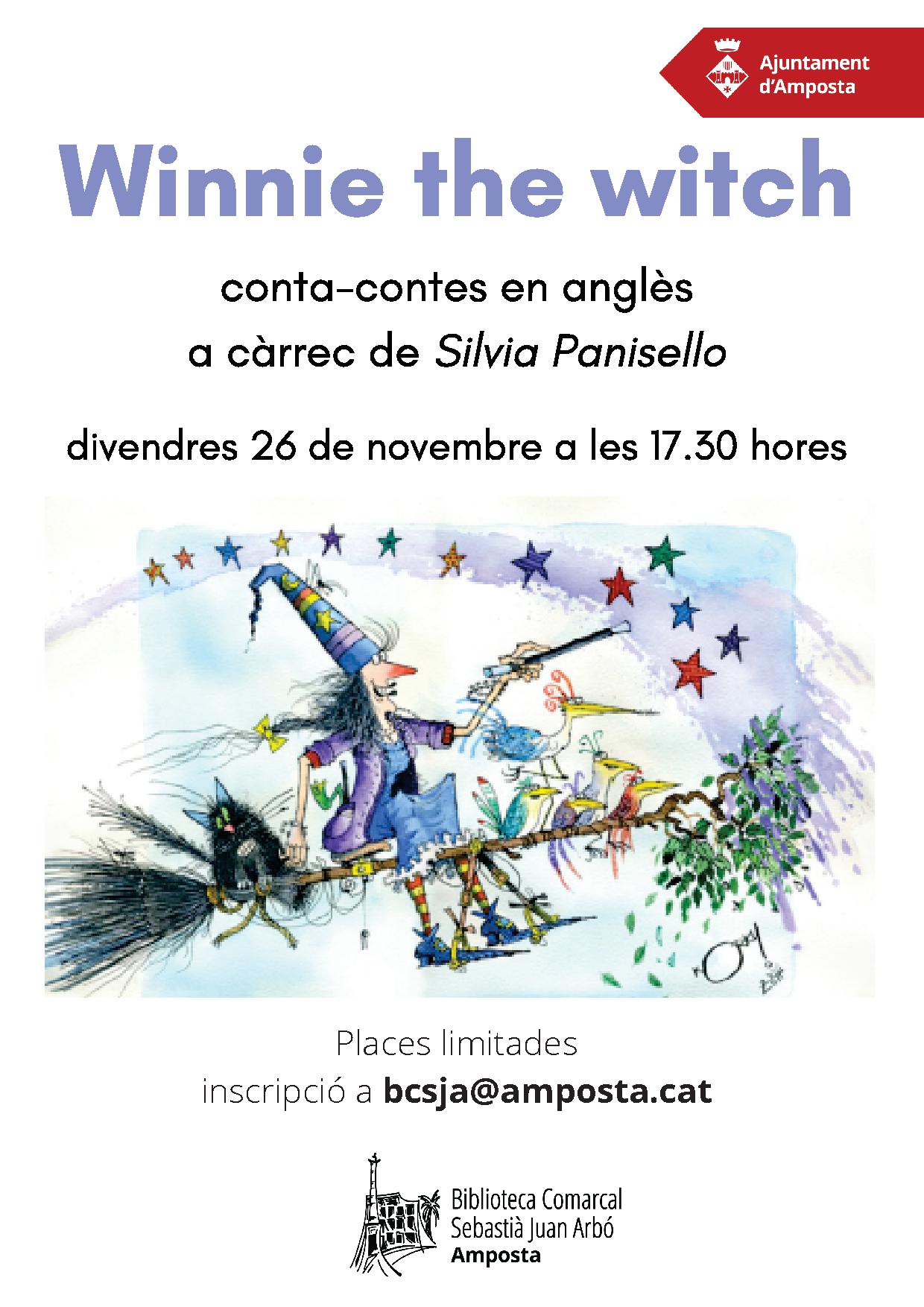 Ajuntament d´Amposta > agenda > Story time: "Winnie the Witch"